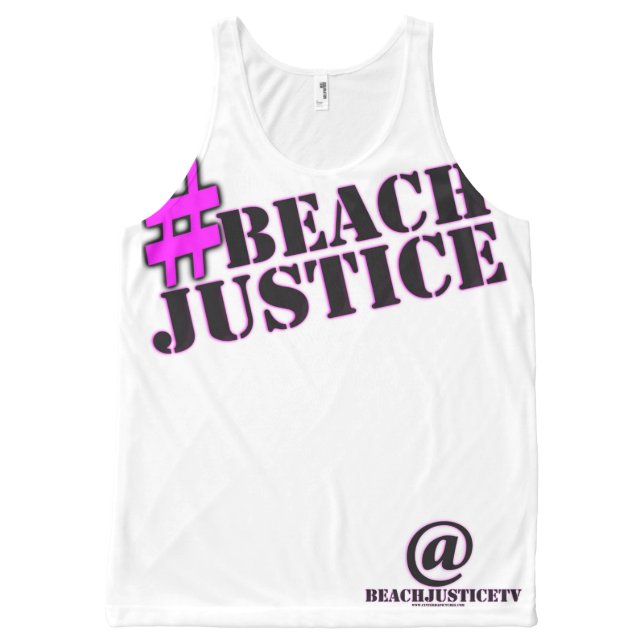 Débardeur Tout-imprimé Réservoir total de marque de #BEACHJUSTICE (Devant)
