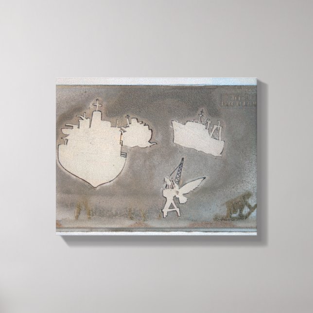 Débarquement K7 1986 Toile multimédias (Recto)