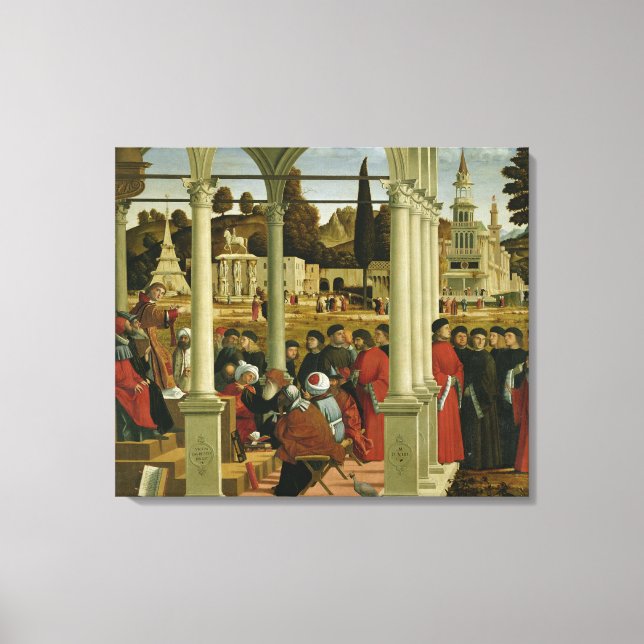 Debate of St. Stephen Canvas Print (Front)