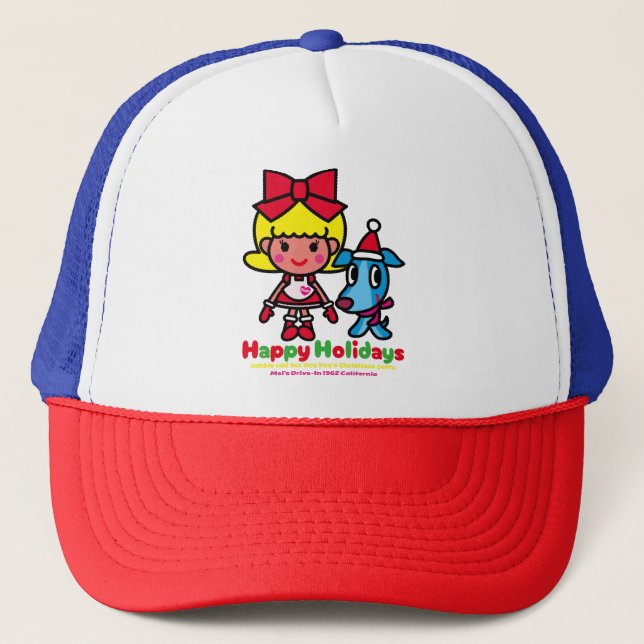 Debbie and Peg's Christmas Trucker Hat (Front)