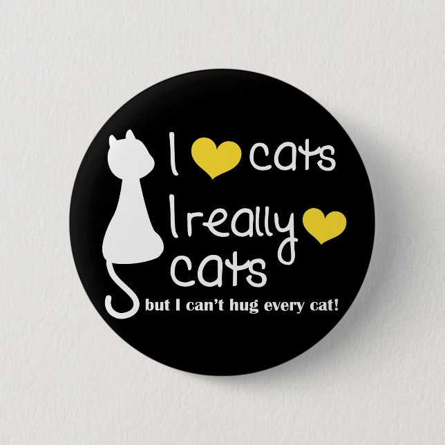 Debbie Cat Lovers Button (Front)