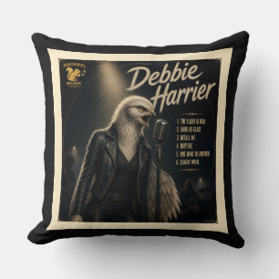 Debbie Harrier: a Parody Throw Pillow