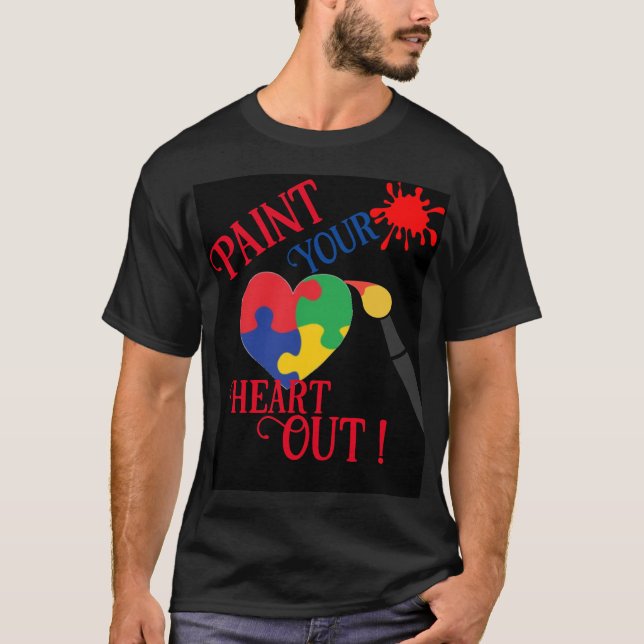 Debi, Peindre Votre Coeur T-shirt (Devant)