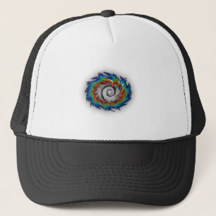 Debian swirl trucker hat