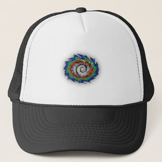 Debian swirl trucker hat (Front)