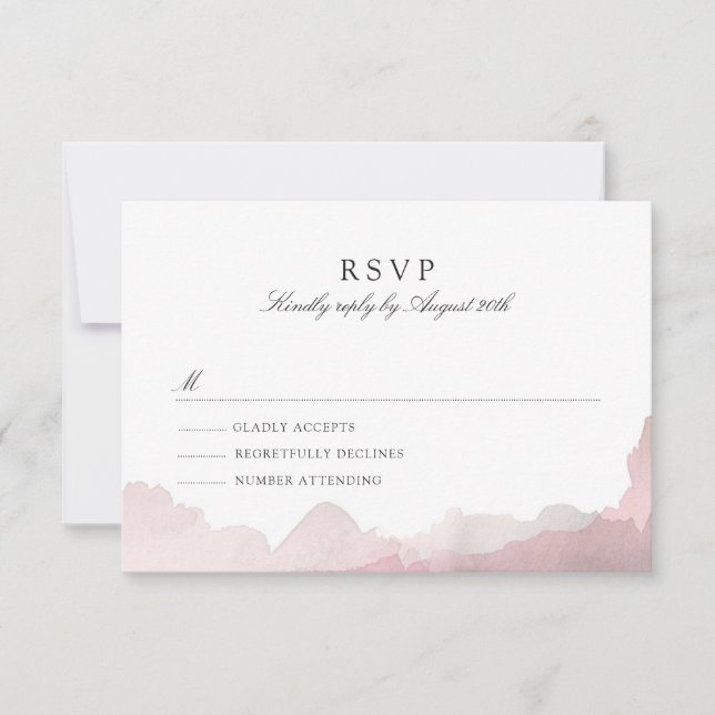 Débonair Blush Rose RSVP (Devant)