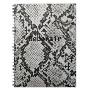 Debonair Snakeskin Print Notebook