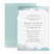 Debonair Turquoise Wedding Invitation