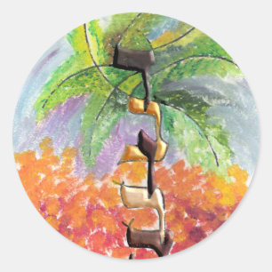 Debora Classic Round Sticker