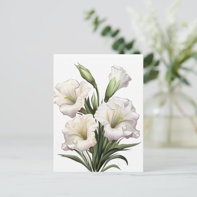 DEBORAH STEWART MINISTRIES-WHITE LILY POSTCARD (Standing Front)