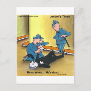 Debout Mime Drôle Tee - shirt Cartes de Mugs Cadea