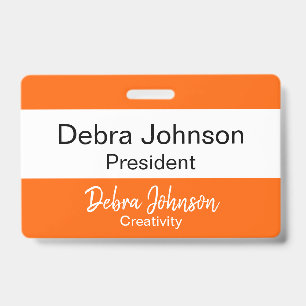 Debra Professional Classic Modern Colour Stripes Badge