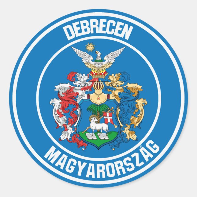 Debrecen Round Emblem Classic Round Sticker (Front)