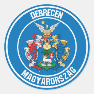 Debrecen Round Emblem Classic Round Sticker
