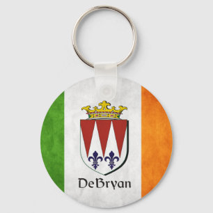 DeBryan Irish Flag Keychain