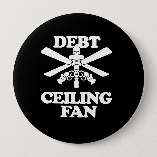 DEBT CEILING FAN 4 INCH ROUND BUTTON (Front)