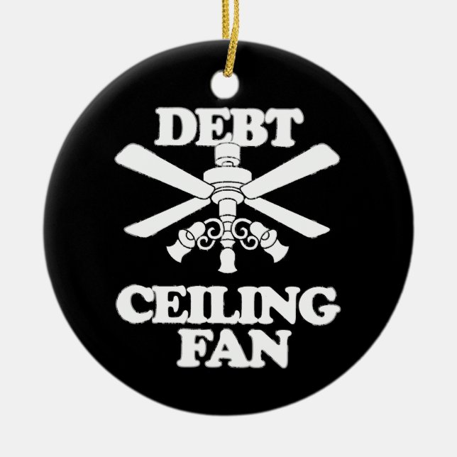 DEBT CEILING FAN CERAMIC ORNAMENT (Front)
