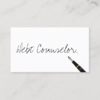 Debt Counsellor Handwritten Script