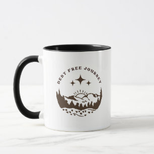'Debt Free Journey' Financial Freedom Gift  Mug