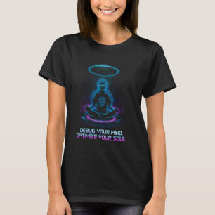 Debug Your Mind Optimize Your Soul Meditation Yoga T-Shirt
