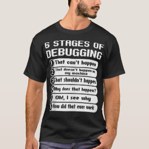 Debugging Bug Coding Computer Science Programmer C T-Shirt