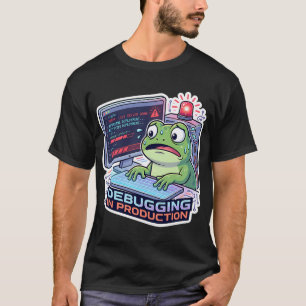 Debugging In Production Frog - Funny Programmer & T-Shirt