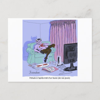 Debussy's Prélude à l'après-midi d'un faune  Holiday Postcard