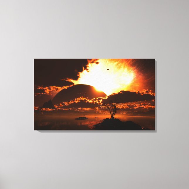 Début de la toile finie enrobée (Recto)