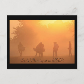 Début du matin à la carte postale PGA