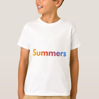 Début du t-shirt pour enfants d'été