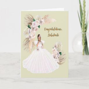 Debutante Congratulations Card