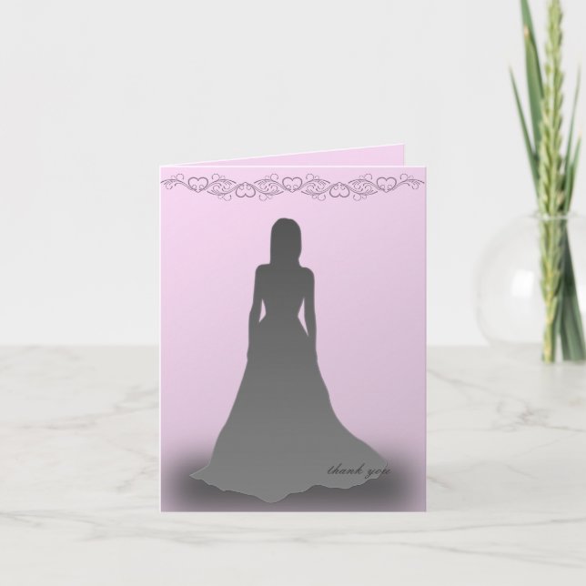 Debutante in Silhouette Thank You (Front)
