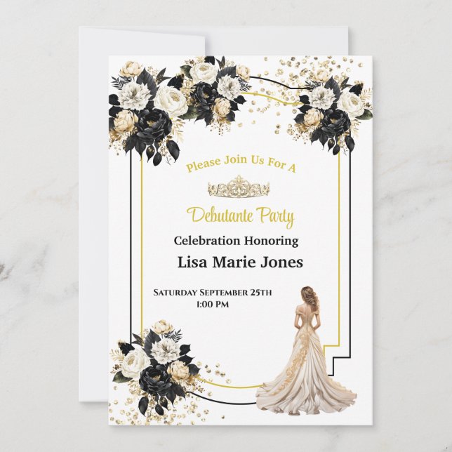 Debutante Party Invitation (Front)