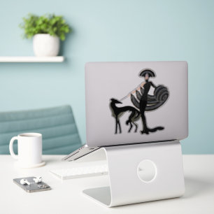 Dec Dog and Lady Die Cut Vinyl Sticker