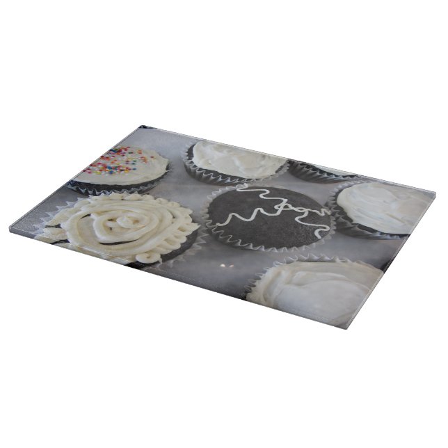 Decadent Cupcakes Cutting Board (Corner)