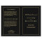 Decadent Deco elegant chic formal wedding program