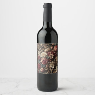 Decadent Devilry – Gothic Baroque Wine Label