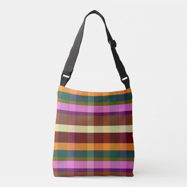 Decadent Warm Plaid DGRWP Crossbody Bag (Front)