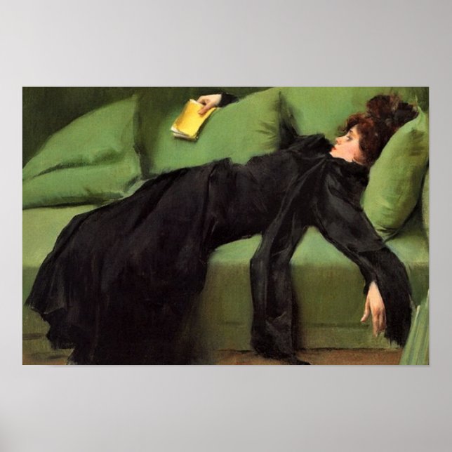 Decadent Young Woman After The Dance  Ceramic Til Poster (Front)
