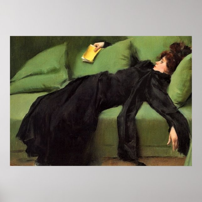  Decadent Young Woman After The Dance  Ceramic Til Poster (Front)