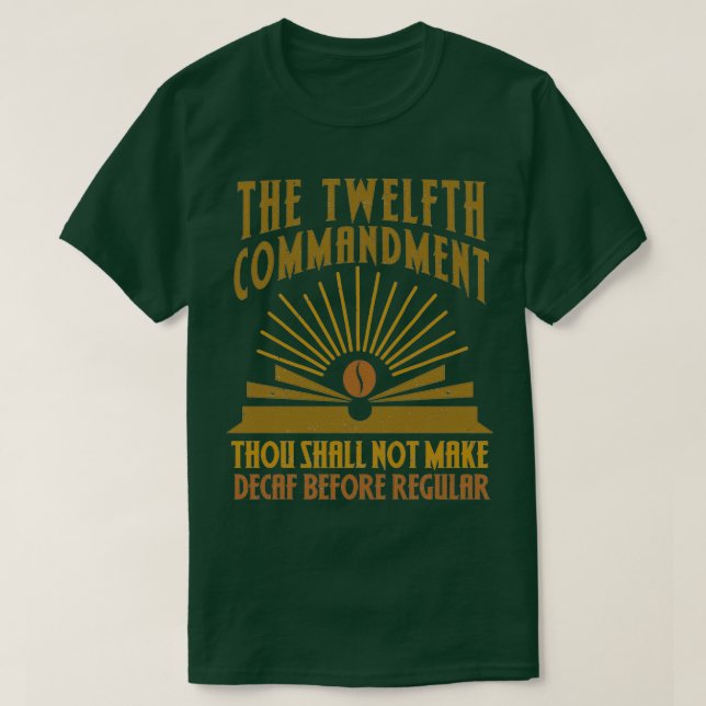 Decaf Coffee Decaffeinated Gift Idea for Coffee Lo T-Shirt (Design Front)