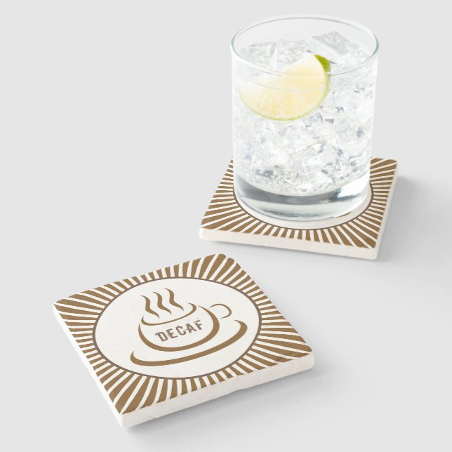 Decaf Coffee Stone Coaster (Side)