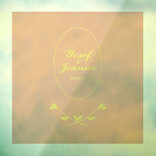 Décal et autocollant transparent mariage Couple