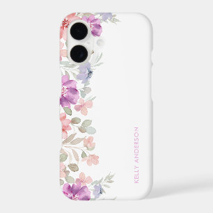 Décalcomanie aquarelle girly à motif floral tropic