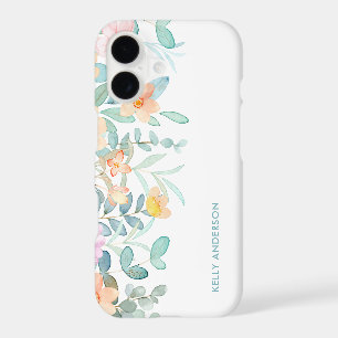 Décalcomanie Florale Tropicale Féminine à l'Aquare