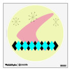 Décalque moderne de mur de la rétro moitié du