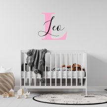 Lettre monographique personnalisée avec nom, Wa pe