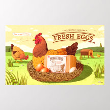 Marché d'épicerie d'œufs biologiques frais de la f