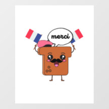 Drôle Toast Français "Merci"