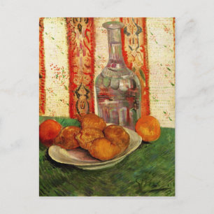 Decanter and Lemons on a Plate by van Gogh Postcard